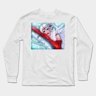 Christmas wisher angel by Renee Lavoie Long Sleeve T-Shirt